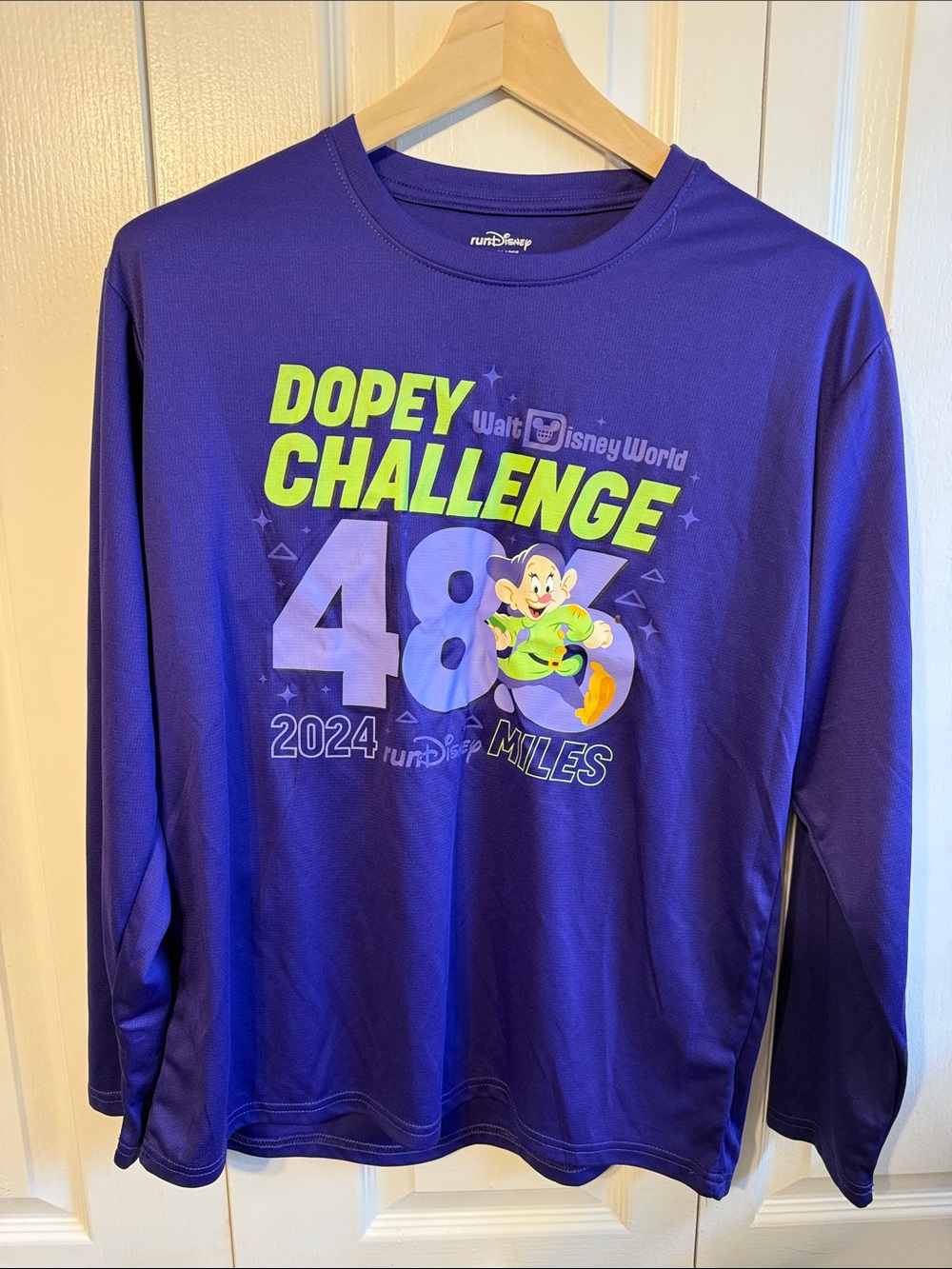 Disney Purple RunDisney Performance Tee with White Logo